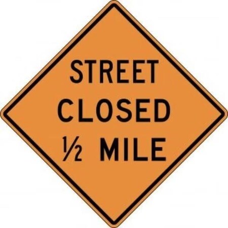 Accuform RIGID CONSTRUCT ION SIGN STREET CLOSED FRK395HP